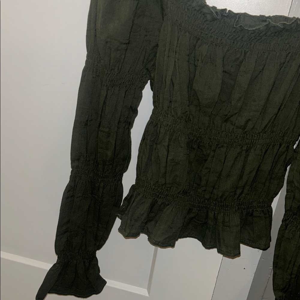 NWOT Prome Off The Shoulder Blouse - Picture 3 of 6